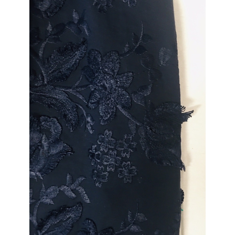 Talbots Navy Blue Cocktail‎ sleeveless Dress Lace 37 in length 4P Very Dressy - Picture 2 of 9